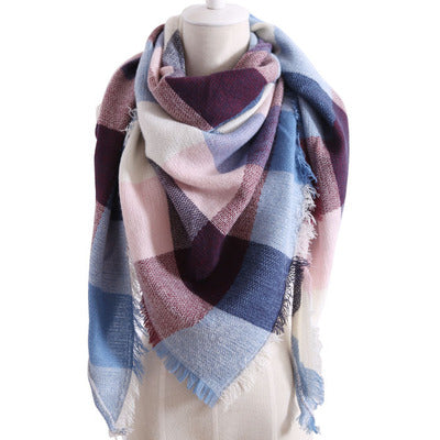esign Women Triangles Scarf Long Scarves Shawl Autumn Winter - ROUTINE FASHION