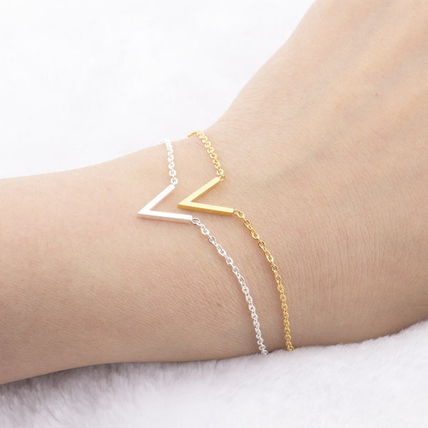 V Bracelets For Women Stainless Steel Chain - ROUTINE FASHION