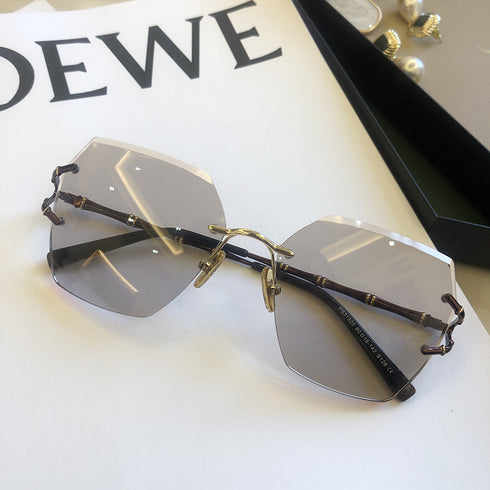 New Rimless Cut Edge Sunglasses For Women - ROUTINE FASHION