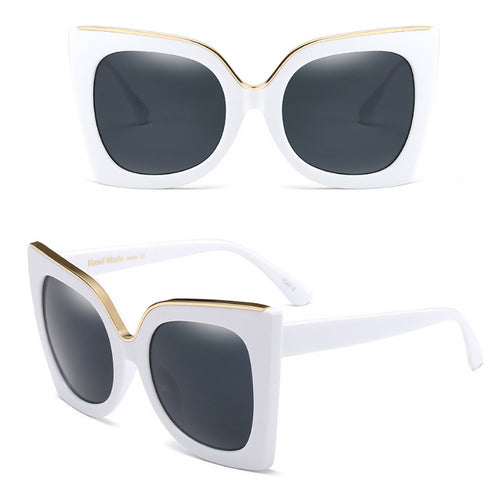 Women's Vintage Cat Eye Sunglasses Women Gradient Lens Sunglasses Glasses - ROUTINE FASHION