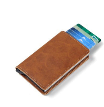 PU Automatic Card Card Holder RFID Multi-function Card Holder - ROUTINE FASHION