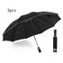Inverted Umbrella Travel Portable Windproof Folding Umbrella,10Ribs Auto  Close Umbrella,Reflective Stripes For Night Safety - ROUTINE FASHION