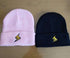 Lightning embroidery beanie - ROUTINE FASHION