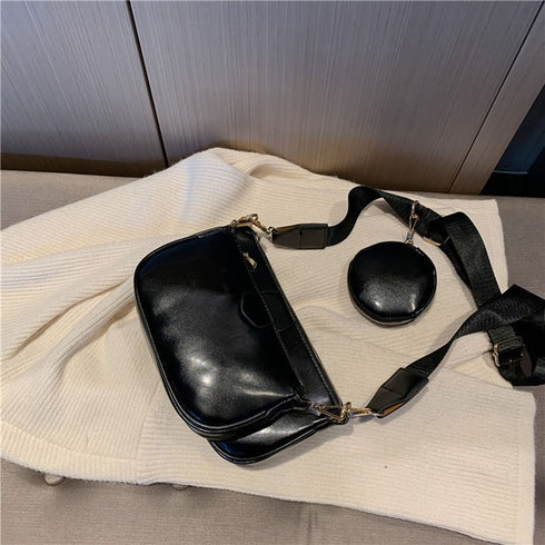 Hand Bag set Black College Luxury Bags For Women - ROUTINE FASHION