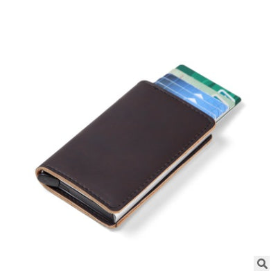 PU Automatic Card Card Holder RFID Multi-function Card Holder - ROUTINE FASHION