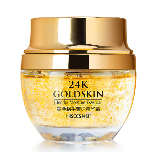 24K Gold Face Cream Dry Skin Care Whitening Snail Essence Brightening - ROUTINE FASHION
