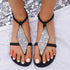 Sandals rhinestone flip flops women sandals - ROUTINE FASHION