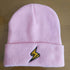 Lightning embroidery beanie - ROUTINE FASHION