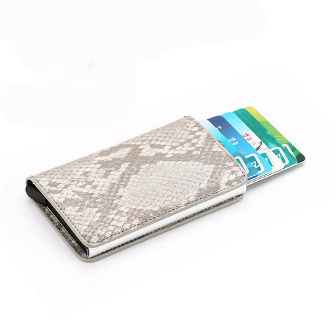 PU Automatic Card Card Holder RFID Multi-function Card Holder - ROUTINE FASHION