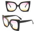 Women's Vintage Cat Eye Sunglasses Women Gradient Lens Sunglasses Glasses - ROUTINE FASHION