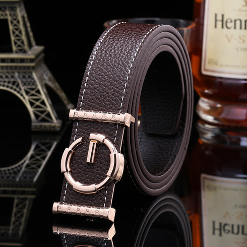 Ladies luxury belts cummerbunds for women G buckle Belt Genuine Leather belt Fashion genuine leather men belts buckle - ROUTINE FASHION