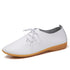 Little white shoes women flat British style - ROUTINE FASHION