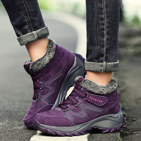 Hiking Shoes For Women Real Leather Non-Slip Outdoor Hiking Boots Trekking Shoes Waterproof Sport Sneakers Camping Sport Shoes - ROUTINE FASHION