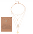 Multi-layer Moon Pendant Necklaces for Women Bohemian Wafer Elegant Necklace - ROUTINE FASHION