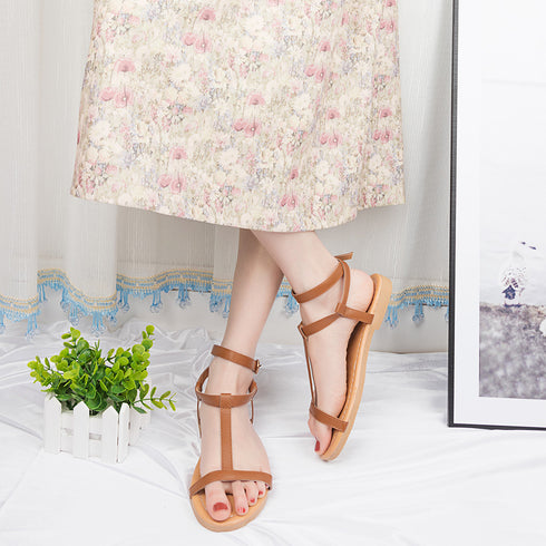 Plus size flat sandals for women - ROUTINE FASHION