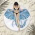 Fringed beach towel round bath towel beach towel - ROUTINE FASHION
