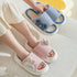 Cute Rabbit Slippers Linen House Shoes For Women - ROUTINE FASHION