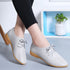 Little white shoes women flat British style - ROUTINE FASHION