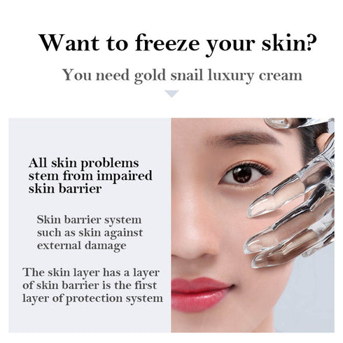 24K Gold Face Cream Dry Skin Care Whitening Snail Essence Brightening - ROUTINE FASHION