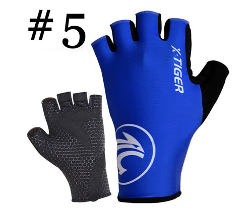 X-Tiger Women Anti-sweat Cycling Socks Finger Gloves Sports Bicycle Gloves Anti-slip Anti-shock Bicycle MTB Glove 6 Colors - ROUTINE FASHION