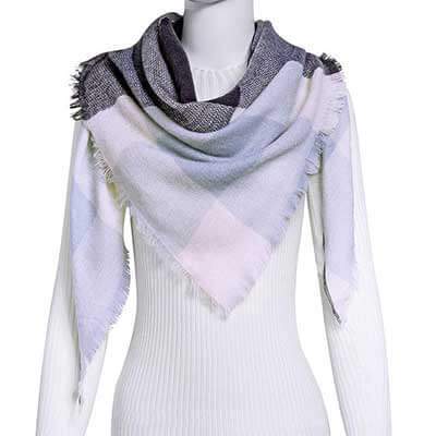 esign Women Triangles Scarf Long Scarves Shawl Autumn Winter - ROUTINE FASHION