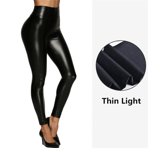New Multicolor Leather Pants For Women With High Waist And Hips - ROUTINE FASHION