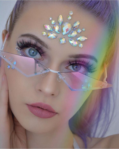 Fashion rimless sunglasses for women - ROUTINE FASHION