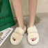 Fuzzy Slippers Women House Shoes Fluffy Bedroom Slippers - ROUTINE FASHION