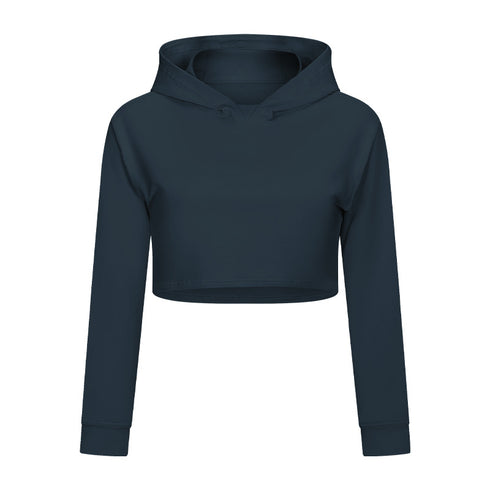 Women's Short Waist Fitness Sports Sweatshirt - ROUTINE FASHION