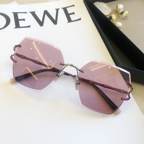 New Rimless Cut Edge Sunglasses For Women - ROUTINE FASHION
