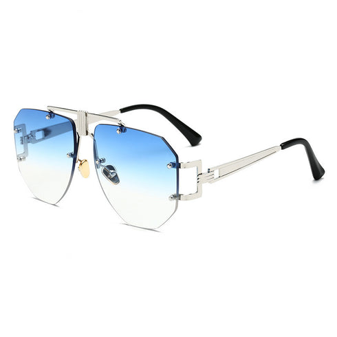 Metal frameless sunglasses women sunglasses - ROUTINE FASHION