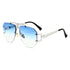 Metal frameless sunglasses women sunglasses - ROUTINE FASHION