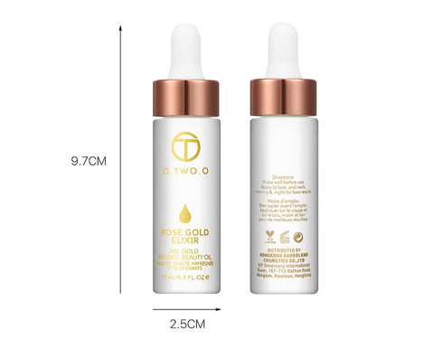 24k Rose Gold Elixir Skin Make Up Oil For Face Essential Oil Before Primer Foundation Moisturizing Face Oil Anti-aging - ROUTINE FASHION
