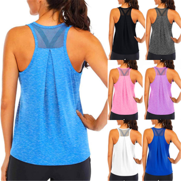Yoga Sports Vest Women's Fitness Quick-drying T-shirt - ROUTINE FASHION