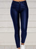 Pure Color PU Sexy Leather Pants Casual Feet Pants Women - ROUTINE FASHION