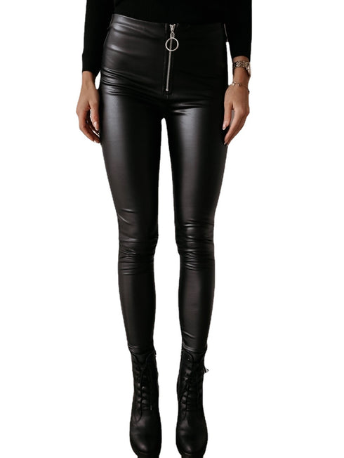Explosive Sexy PU Leather Pants Women - ROUTINE FASHION