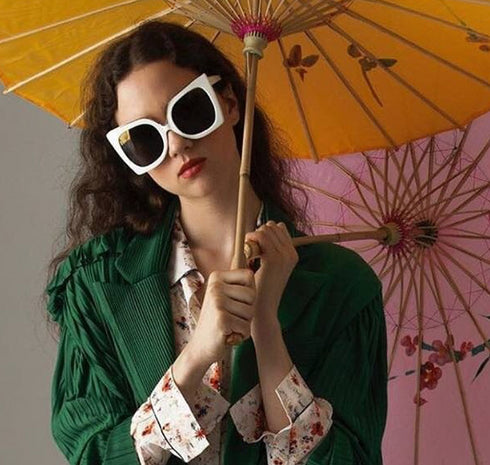 Women's Vintage Cat Eye Sunglasses Women Gradient Lens Sunglasses Glasses - ROUTINE FASHION