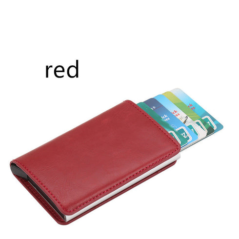 PU Automatic Card Card Holder RFID Multi-function Card Holder - ROUTINE FASHION