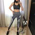 Honeycomb Skull Fitness Legging Solid Color Sexy Fashion Print Leggings Polyester Wings High Waist Women Legging - ROUTINE FASHION