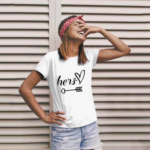 Valentine's Day T-shirt Couple Short Sleeve - ROUTINE FASHION