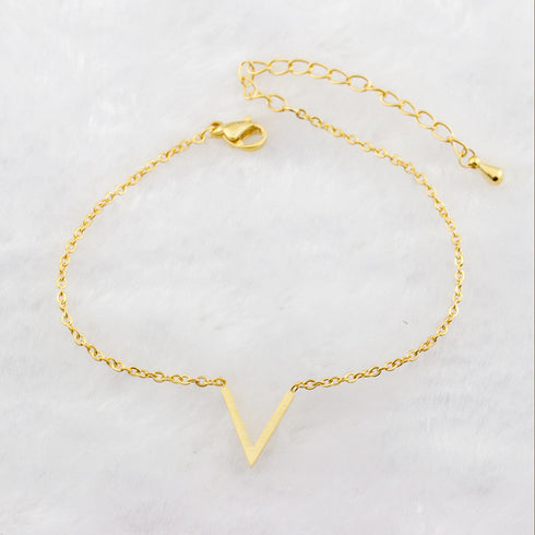 V Bracelets For Women Stainless Steel Chain - ROUTINE FASHION