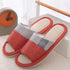 Linen Slippers House Shoes Women Bedroom Slippers - ROUTINE FASHION