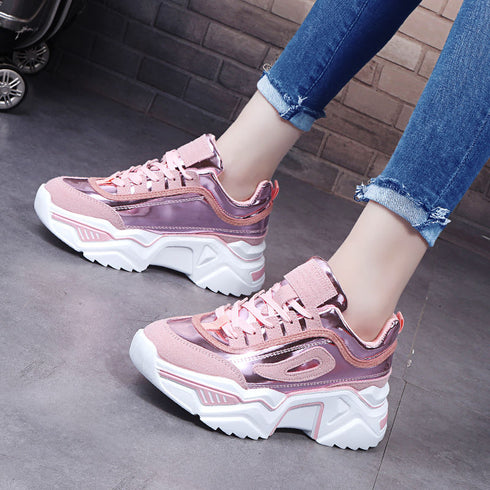 Women Platform Chunky Sneakers - ROUTINE FASHION