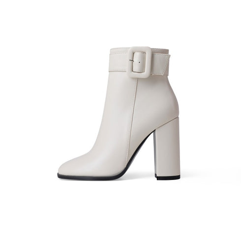 Thick Heel Short  Women Fashion Women's Boots - ROUTINE FASHION