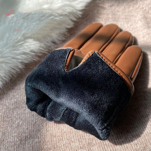 Gloves Women's Winter Warm Plus Fleece Gloves PU - ROUTINE FASHION