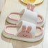 Cute Rabbit Slippers Linen House Shoes For Women - ROUTINE FASHION