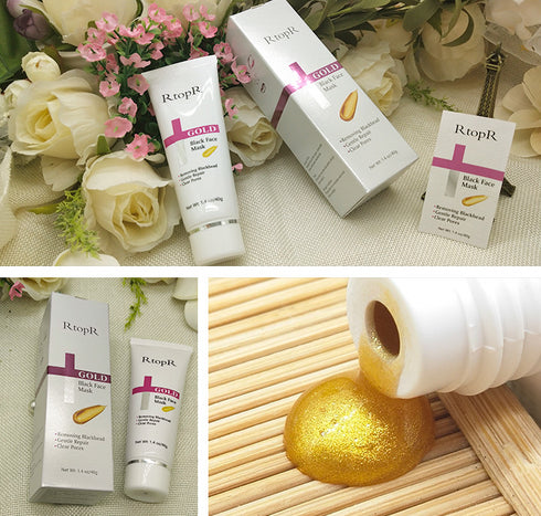 Gold Mask Black Mask - ROUTINE FASHION