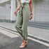 Women's High Waist Pocket Trousers All-Match Casual Pants Feet Pants Women - ROUTINE FASHION