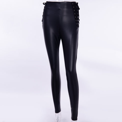 PU leather pants - ROUTINE FASHION