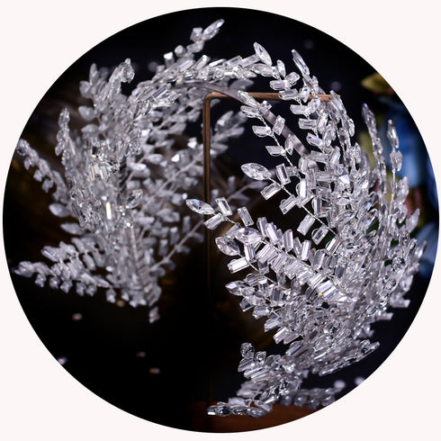 Wedding Dress Accessories Rhinestone Headband Styling Hair Accessories - ROUTINE FASHION